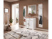 Garderobenpaneel >Jasmin< in antik - 41x195x9cm (BxHxT)
