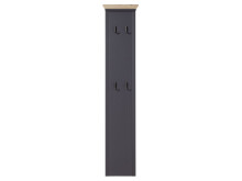 Garderobenpaneel >Jasmin< in Graphit - 41x195x9cm...