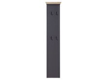 Garderobenpaneel >Jasmin< in Graphit - 41x195x9cm...