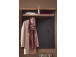 Garderobenpaneel >Jasmin< in Graphit - 93x107x30cm (BxHxT)