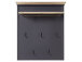 Garderobenpaneel >Jasmin< in Graphit - 93x107x30cm (BxHxT)