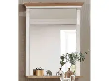 Wandspiegel >Jasmin< in Pinie-Hell - 65x83x15cm...