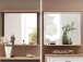 Wandspiegel >Jasmin< in Artisan Eiche - 93x83x15cm (BxHxT)