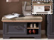 Sitzbank >Jasmin< in Antik - 93x49x41cm (BxHxT)