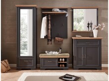 Sitzbank >Jasmin< in Graphit - 93x49x41cm (BxHxT)
