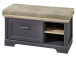Sitzbank >Jasmin< in Graphit - 93x49x41cm (BxHxT)
