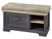 Sitzbank >Jasmin< in Graphit - 93x49x41cm (BxHxT)