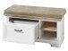 Sitzbank >Jasmin< in Pinie hell - 93x49x41cm (BxHxT)