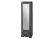 Garderoben-Set >Jasmin< in Graphit - 280x204x41cm...