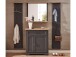 Garderoben-Set >Jasmin< in Graphit - 223x204x41cm (BxHxT)