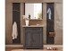 Garderoben-Set >Jasmin< in Graphit - 223x204x41cm (BxHxT)