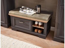 Garderoben-Set >Jasmin< in Graphit aus Metall - 281x204x41cm (BxHxT)