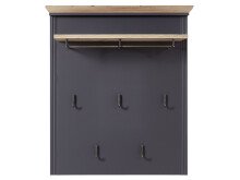 Garderoben-Set >Jasmin< in Graphit aus Metall - 281x204x41cm (BxHxT)