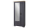 Garderoben-Set >Jasmin< in Graphit aus Metall - 281x204x41cm (BxHxT)
