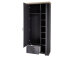 Garderoben-Set >Jasmin< in Graphit aus Metall - 281x204x41cm (BxHxT)