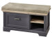 Garderoben-Set >Jasmin< in Graphit aus Metall - 281x204x41cm (BxHxT)