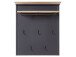Garderoben-Set >Jasmin< in Graphit aus Metall - 281x204x41cm (BxHxT)
