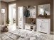 Garderoben-Set >Jasmin< in Pinie-Hell - 280x204x41cm (BxHxT)
