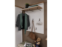 Garderoben-Set >Jasmin< in Pinie Hell - 281x204x41cm (BxHxT)