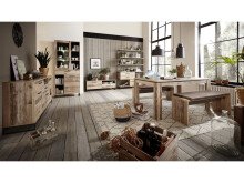 Regal >Roger< in Used Style Mix Nachbildung aus Metall - 138x192x35cm (BxHxT)