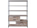 Regal >Roger< in Used Style Mix Nachbildung aus Metall - 138x192x35cm (BxHxT)
