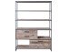 Regal >Roger< in Used Style Mix Nachbildung aus Metall - 138x192x35cm (BxHxT)
