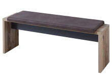 Essbank >Roger I< in Vintage/Braun - 130x49x40cm...