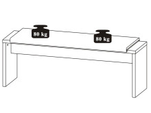 Essbank >Roger I< in Vintage/Braun - 130x49x40cm (BxHxT)