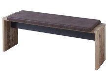 Essbank >Roger I< in Vintage/Braun - 130x49x40cm...