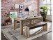 Essbank >Roger I< in Vintage/Braun - 130x49x40cm (BxHxT)
