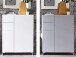Schuhschrank >Redditch I< in Alufarben aus Kunststoff - 80x104x39cm (BxHxT)