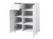 Schuhschrank >Redditch I< in Alufarben aus Kunststoff - 80x104x39cm (BxHxT)