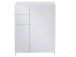 Schuhschrank >Redditch< in Lichtgrau aus Kunststoff - 80x104x39cm (BxHxT)