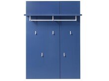 Garderobenpaneel >Redditch< in Silber aus MDF -...