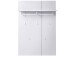Garderobenpaneel >Redditch< in Weiß aus MDF - 80x116x30cm (BxHxT)