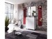 Garderobenpaneel >Redditch< in rot aus MDF - 32x164x30cm (BxHxT)