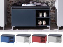 Sitzbank >Redditch< in Alufarben aus Kunststoff -...