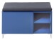 Sitzbank >Redditch< in Alufarben aus Kunststoff - 80x48x39cm (BxHxT)