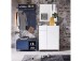 Sitzbank >Redditch< in Alufarben aus Kunststoff - 80x48x39cm (BxHxT)