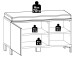 Sitzbank >Redditch< in Alufarben aus Kunststoff - 80x48x39cm (BxHxT)