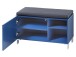 Sitzbank >Redditch< in Alufarben aus Kunststoff - 80x48x39cm (BxHxT)