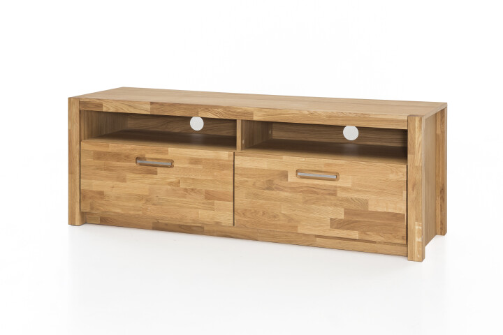 TV-Board >Leduc< in Wildeiche aus Metall - 155x58x50cm (BxHxT)