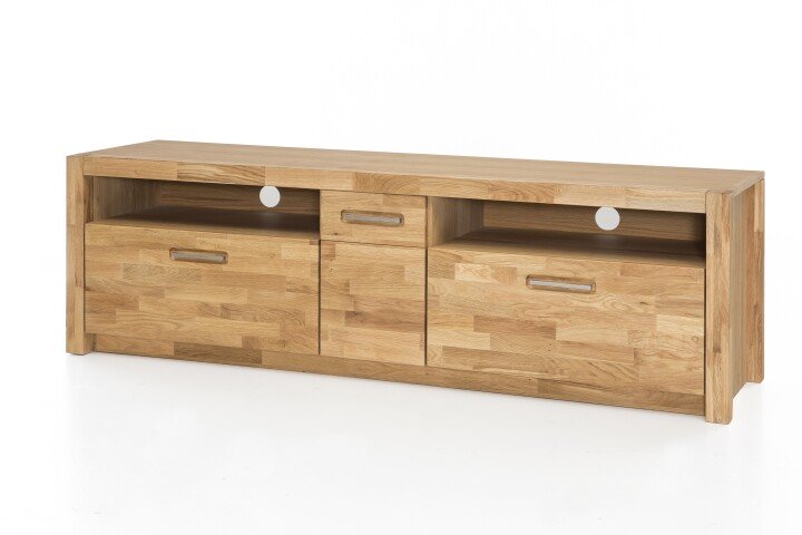 TV-Board >Leduc< in Wildeiche aus Metall - 185x58x50cm (BxHxT)