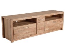 TV-Board >Leduc< in Wildeiche aus Metall -...