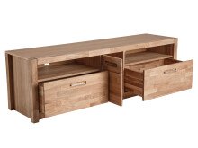 TV-Board >Leduc< in Wildeiche aus Metall - 185x58x50cm (BxHxT)