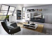 Couchtisch >Redditch I< in Alufarben aus Kunststoff - 110x35x65cm (BxHxT)