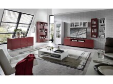 Couchtisch >Redditch I< in Alufarben aus Kunststoff - 110x35x65cm (BxHxT)