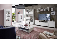 Couchtisch >Redditch I< in Alufarben aus Kunststoff - 110x35x65cm (BxHxT)