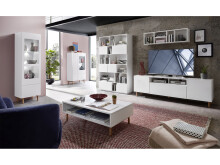 Couchtisch >Redditch I< in Alufarben aus Kunststoff - 110x35x65cm (BxHxT)