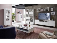 Couchtisch >Redditch I< in Alufarben aus Kunststoff - 110x35x65cm (BxHxT)